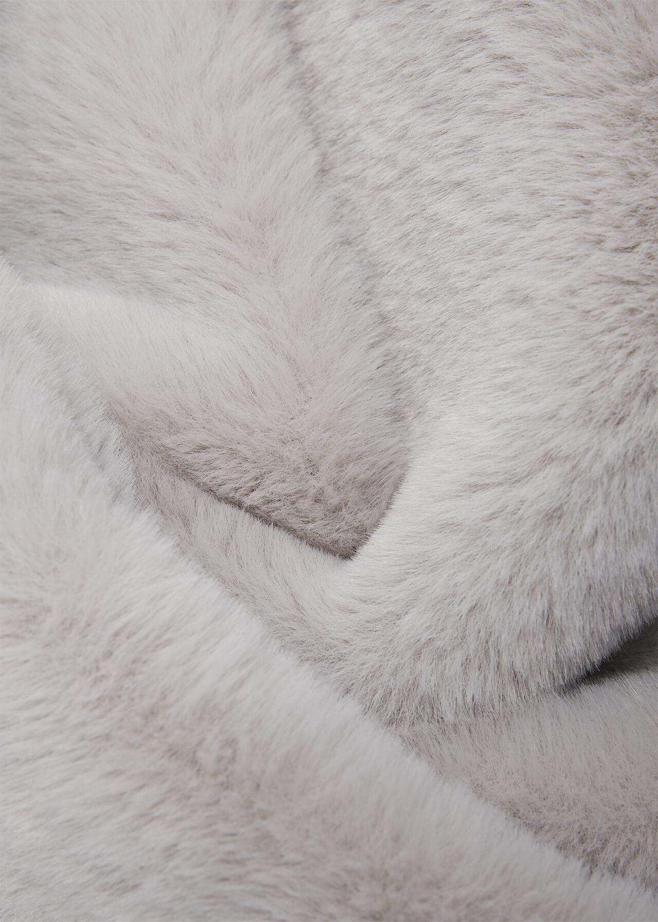 Bethany Faux Fur Coat , Silver Grey, hi-res