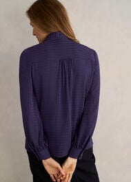 Gabrielle Blouse, Midnight Purple, hi-res