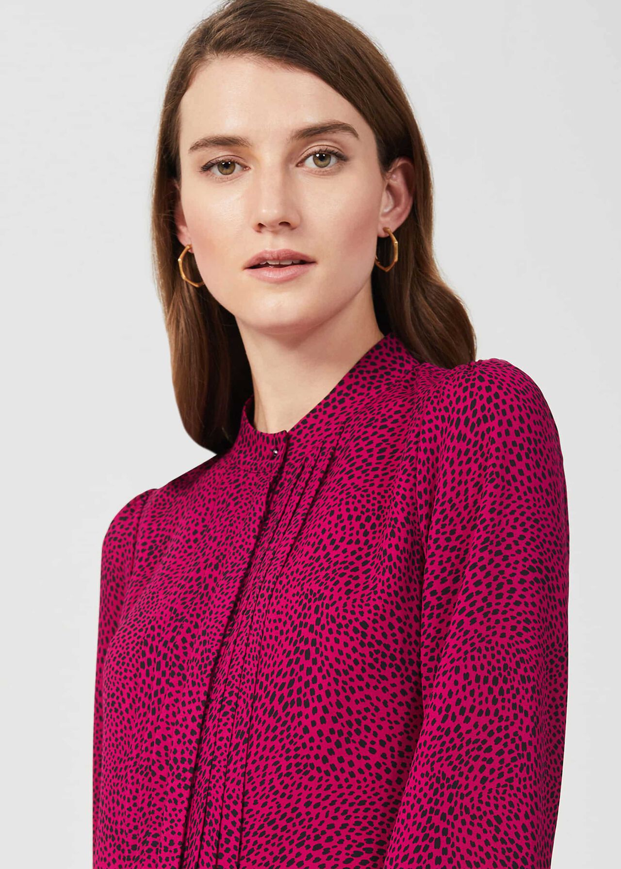 Luella Dress, Fuchsia Black, hi-res