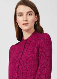 Luella Dress, Fuchsia Black, hi-res