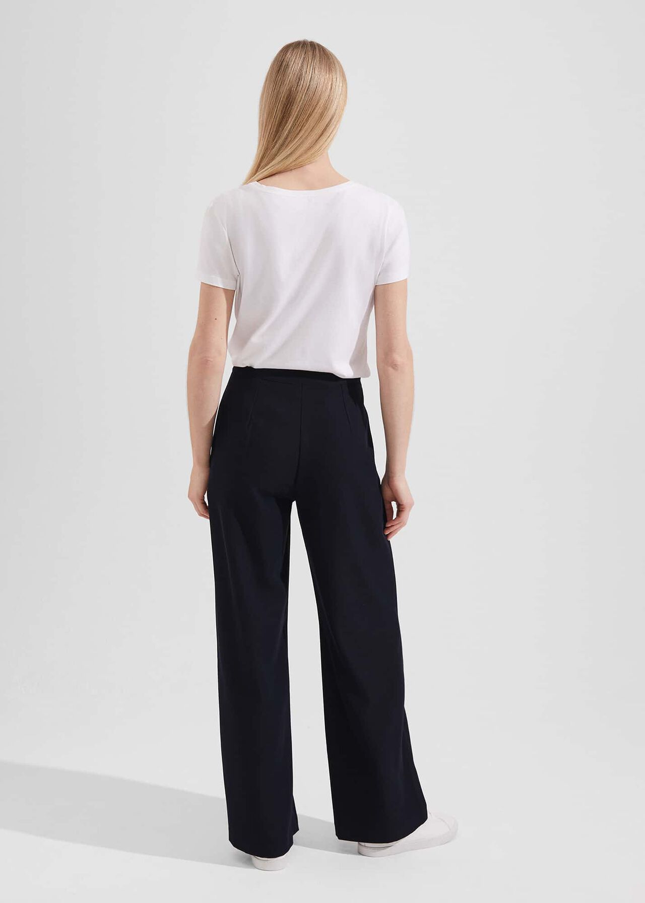 Zuri Twill Trousers, Navy, hi-res