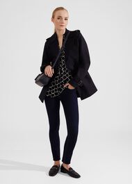 Maeva Blouse, Navy Ivory, hi-res