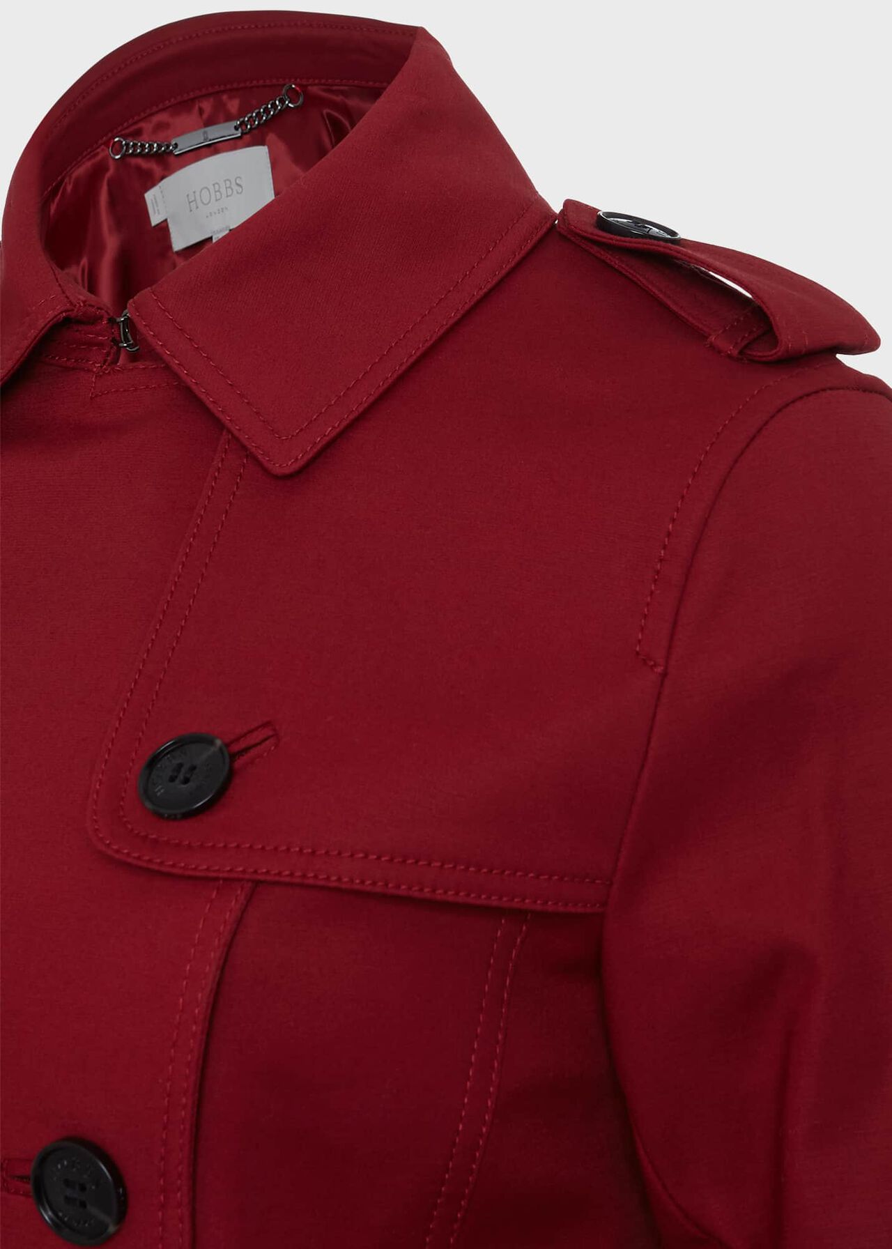 Petite Saskia Trench, Rhubarb Red, hi-res