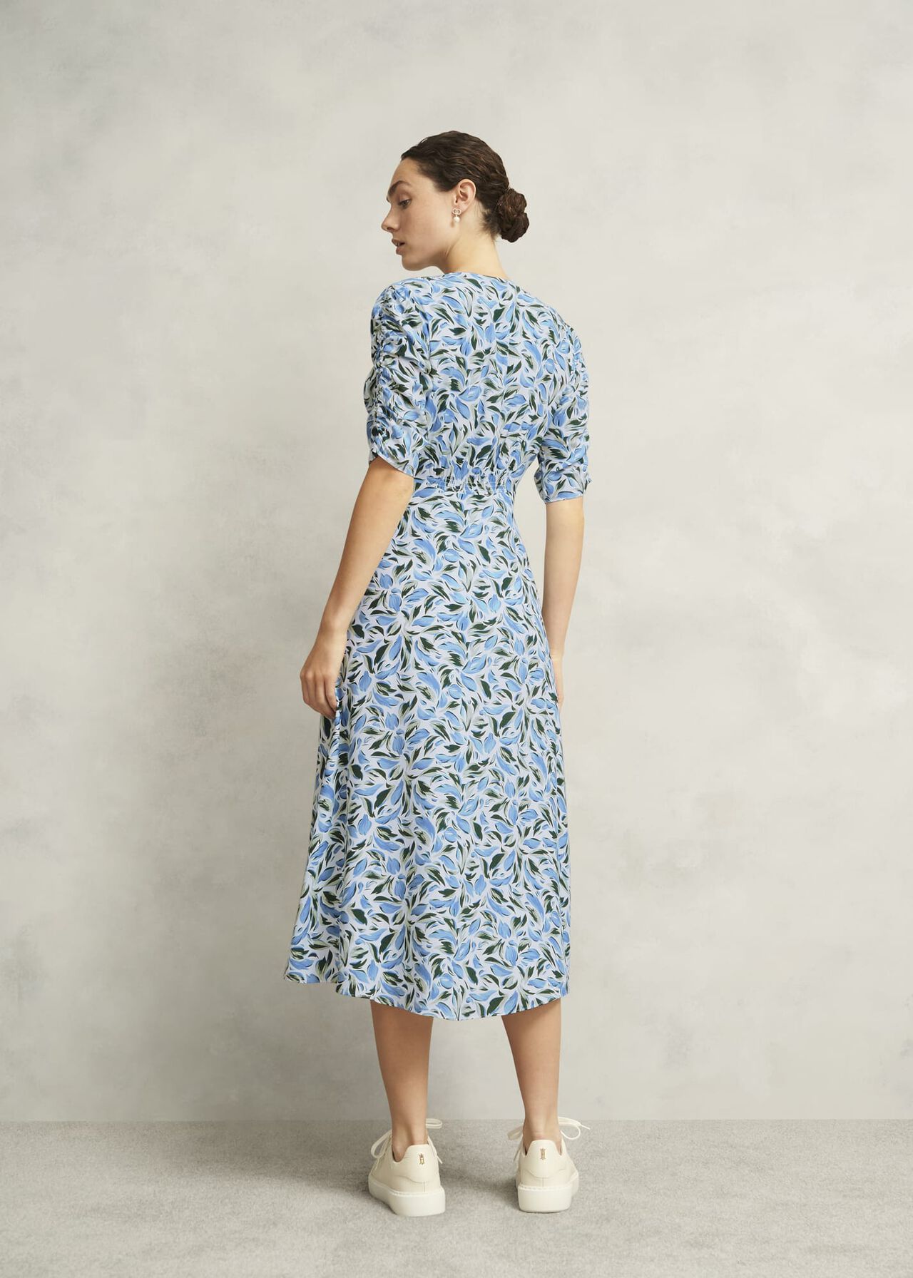 Bonnie Midi Tea Dress, Ivory Multi, hi-res