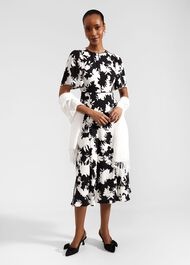Alva Dress, Ivory Black, hi-res