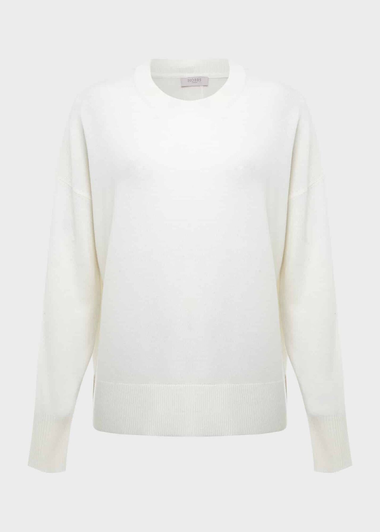 Lydia Button Sweater With Cashmere, Ivory, hi-res