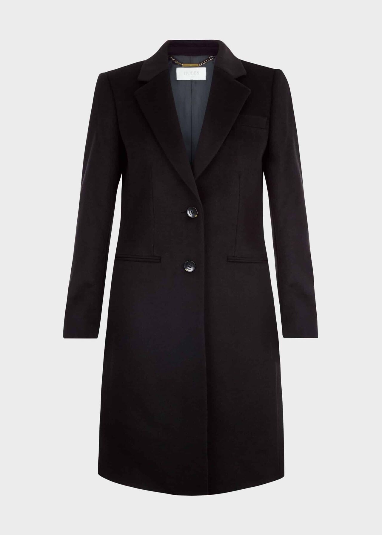 Tilda Wool Coat, Black, hi-res