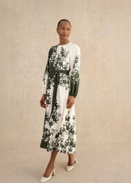 Hilliard Dress, Green Cream, hi-res
