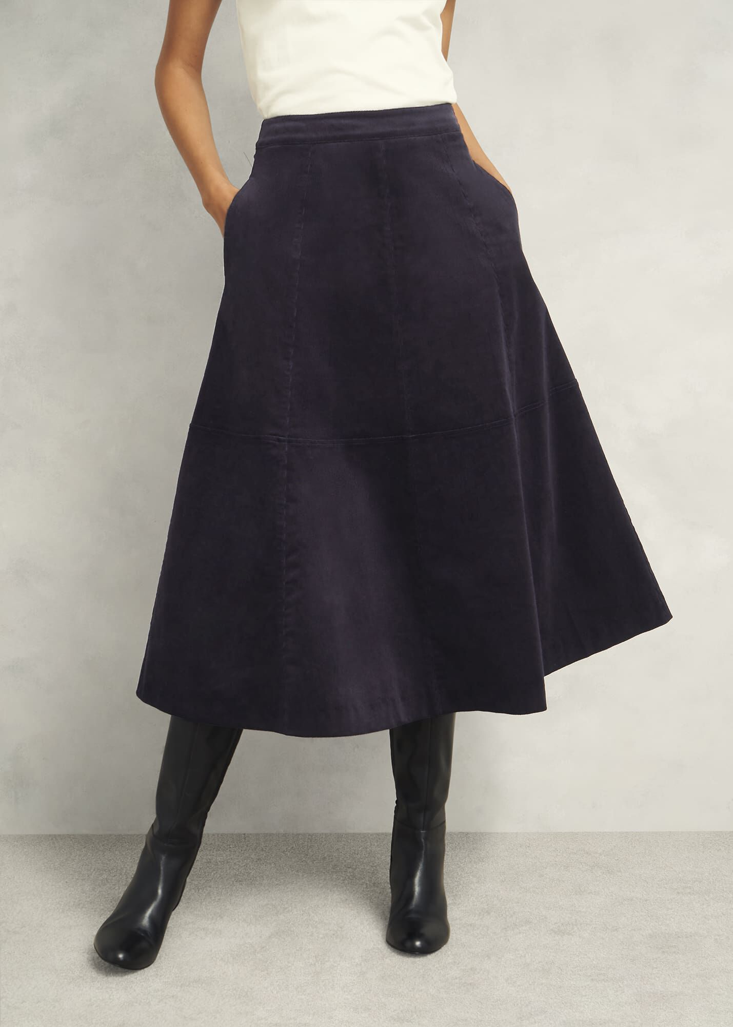 Clifton Cord Skirt | Hobbs US |