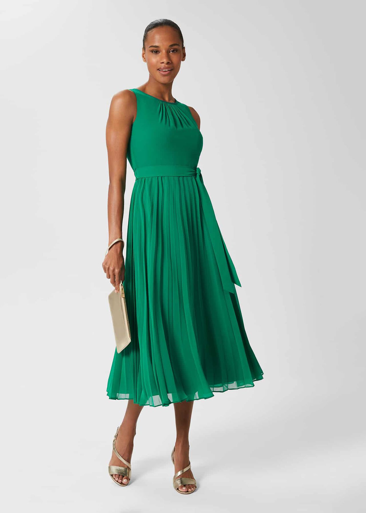 Blythe Midi Dress, Green, hi-res