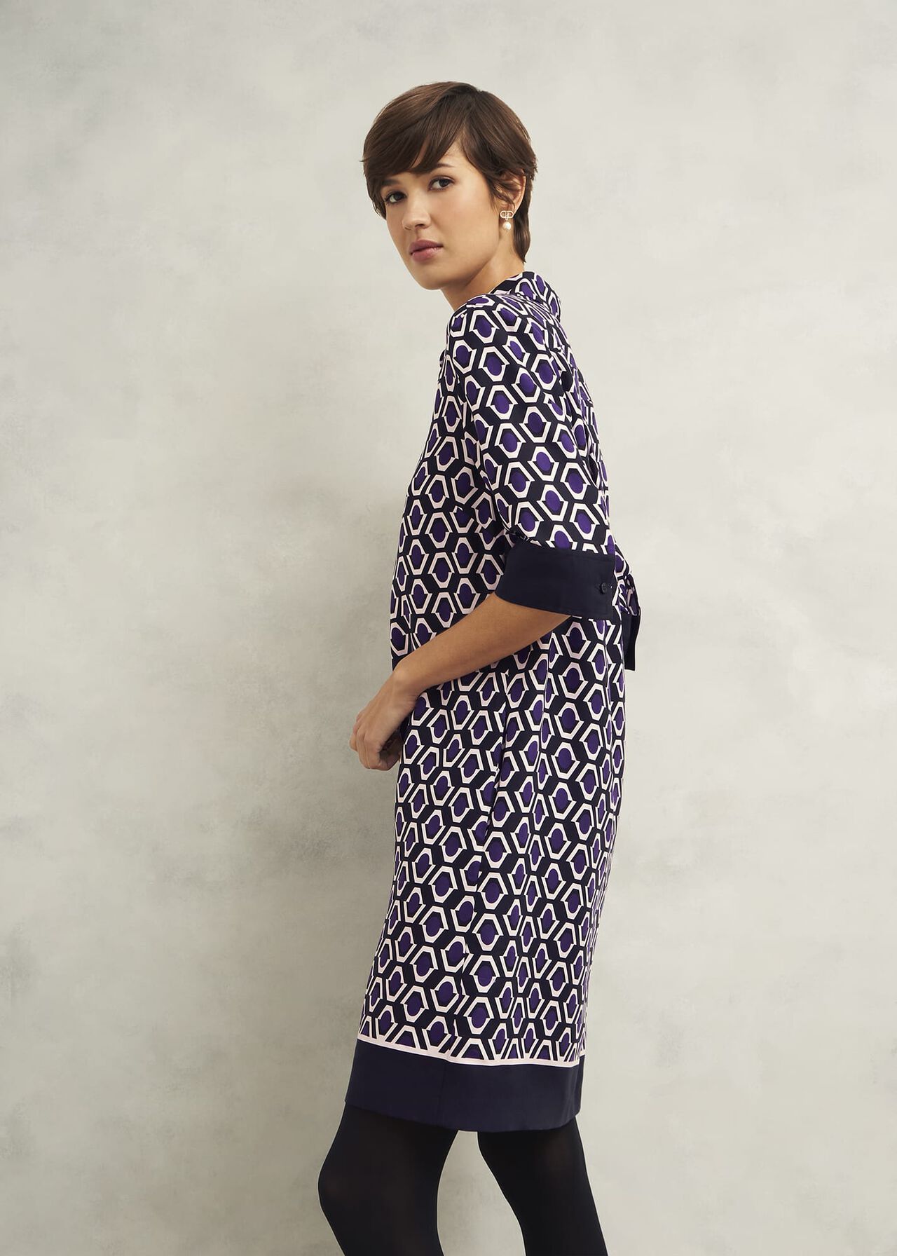 Marciella Tunic Dress, Purple Multi, hi-res