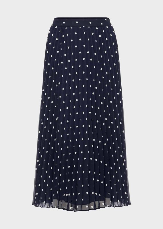 Losie Spot Pleated Skirt