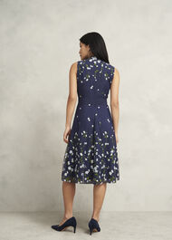 Petite Aria Dress, Midnight Blue, hi-res
