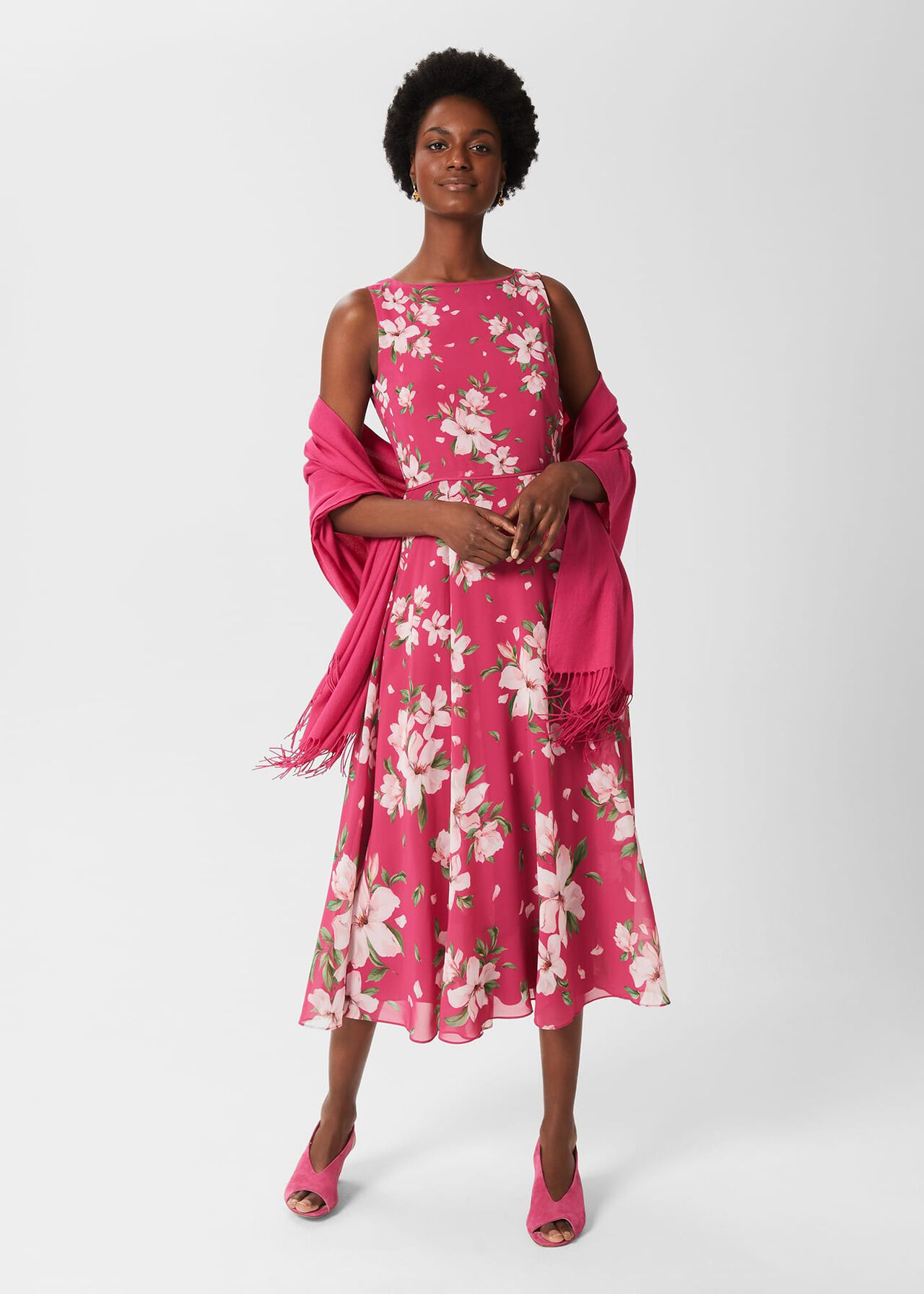 Matilda Scarf, Fiesta Pink, hi-res