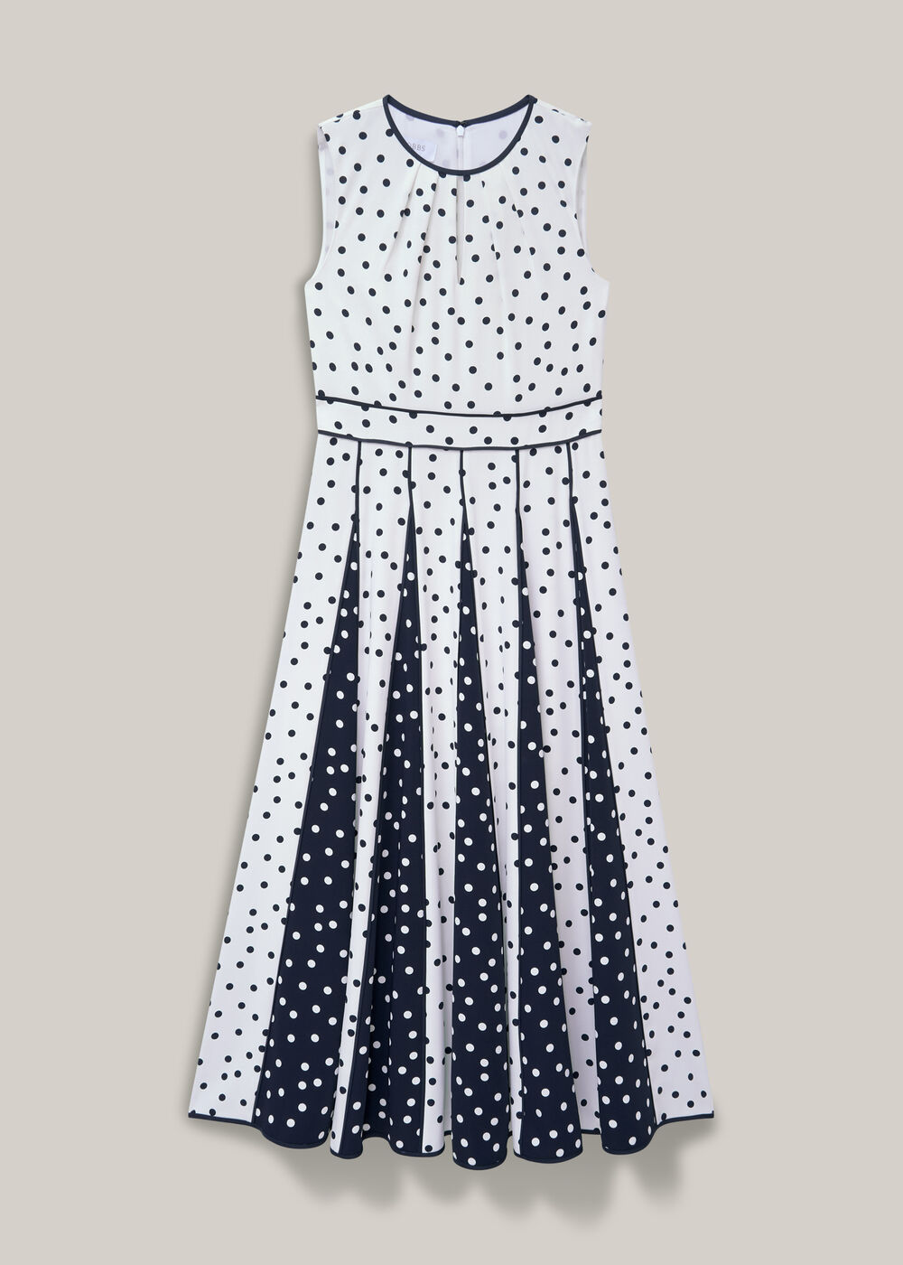 Angelica Spot Dress, Ivory Midnight, hi-res