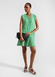 Janey Dress, Green Cream, hi-res