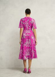 Bronwyn Silk Dress, Pink Multi, hi-res