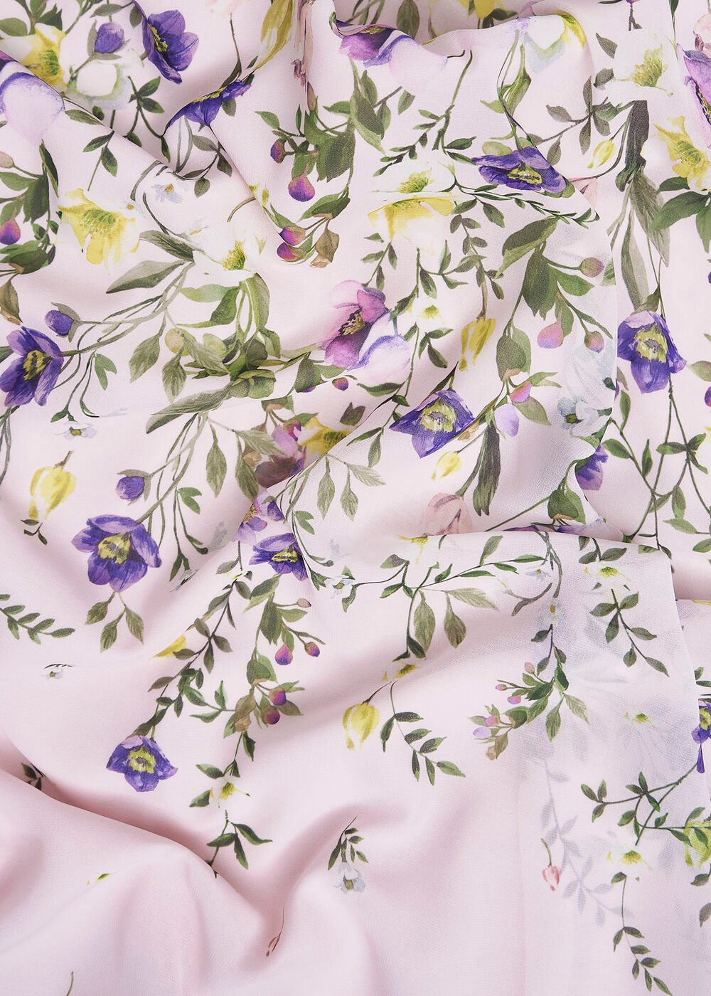 Petite Carly Floral Dress, Pale Pink Multi, hi-res