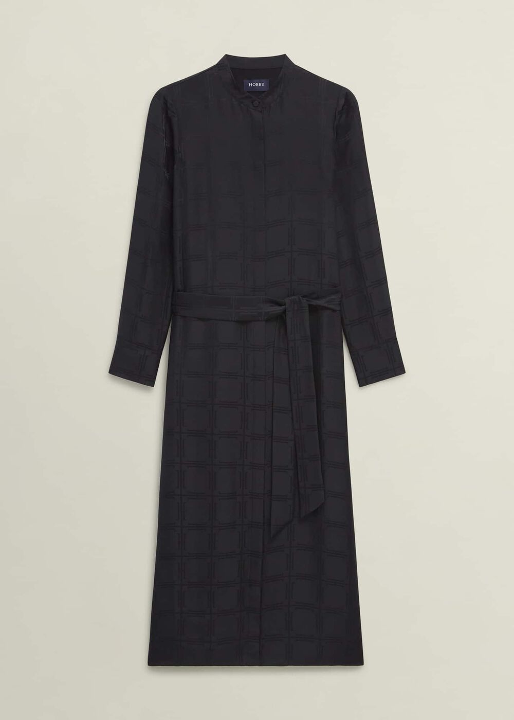 Sloane Silk Dress, Black, hi-res