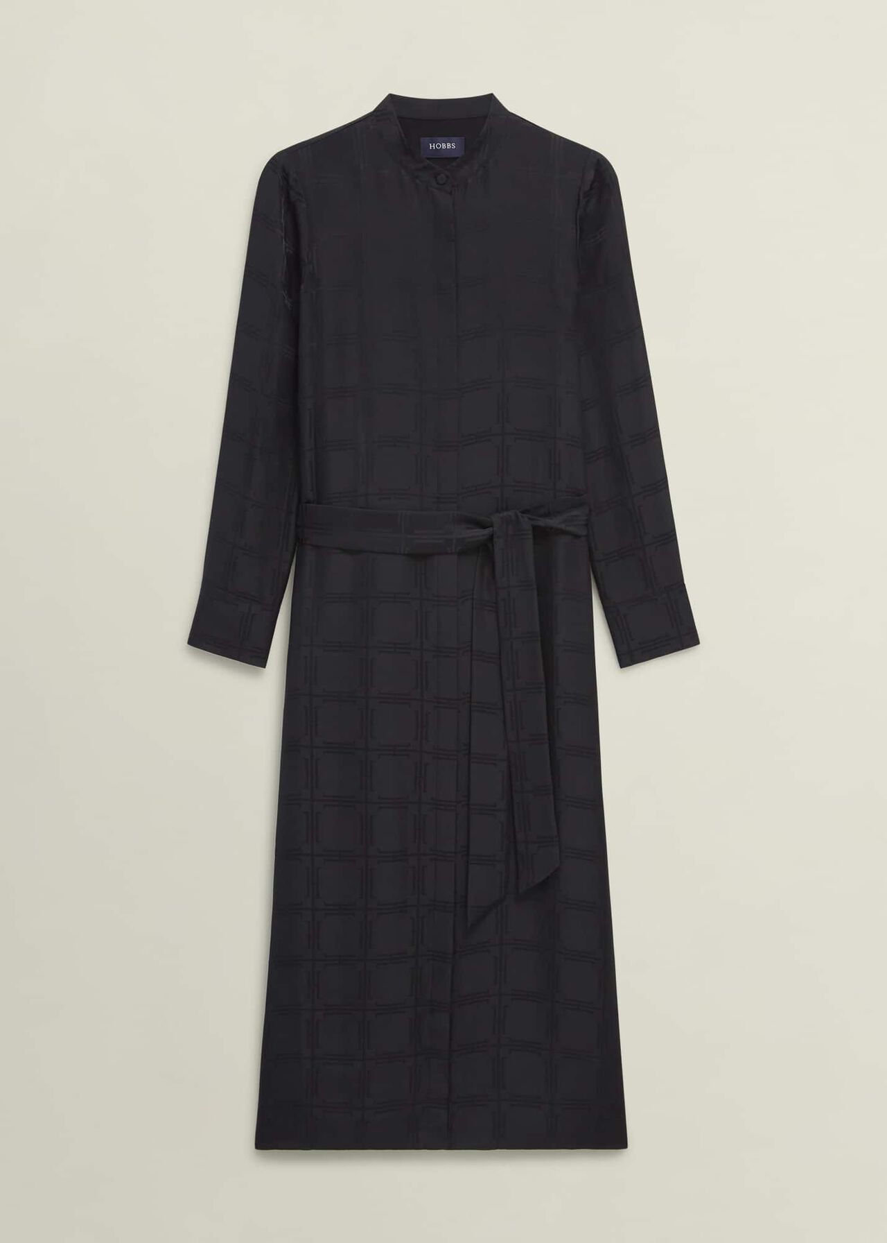 Sloane Silk Dress, Black, hi-res