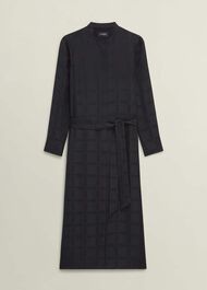 Sloane Silk Dress, Black, hi-res