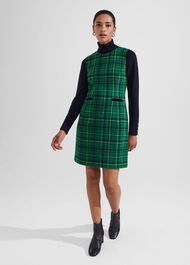 Margot Wool Dress, Green Multi, hi-res