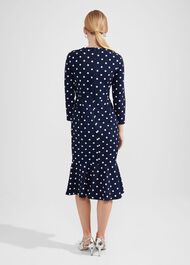 Liza Dress, Navy Ivory, hi-res