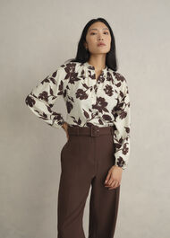 Sherry Blouse, Beige Chocolate, hi-res