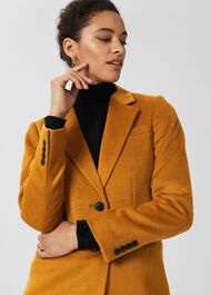 Petite Tilda Wool Coat, Deep Ochre, hi-res