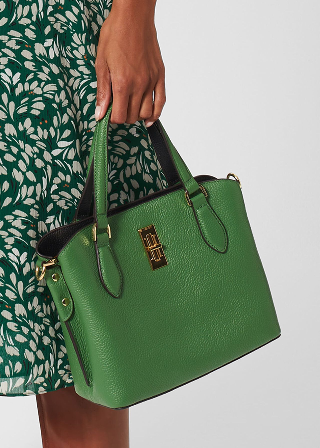 Marldon Mini Tote, Pea Green, hi-res