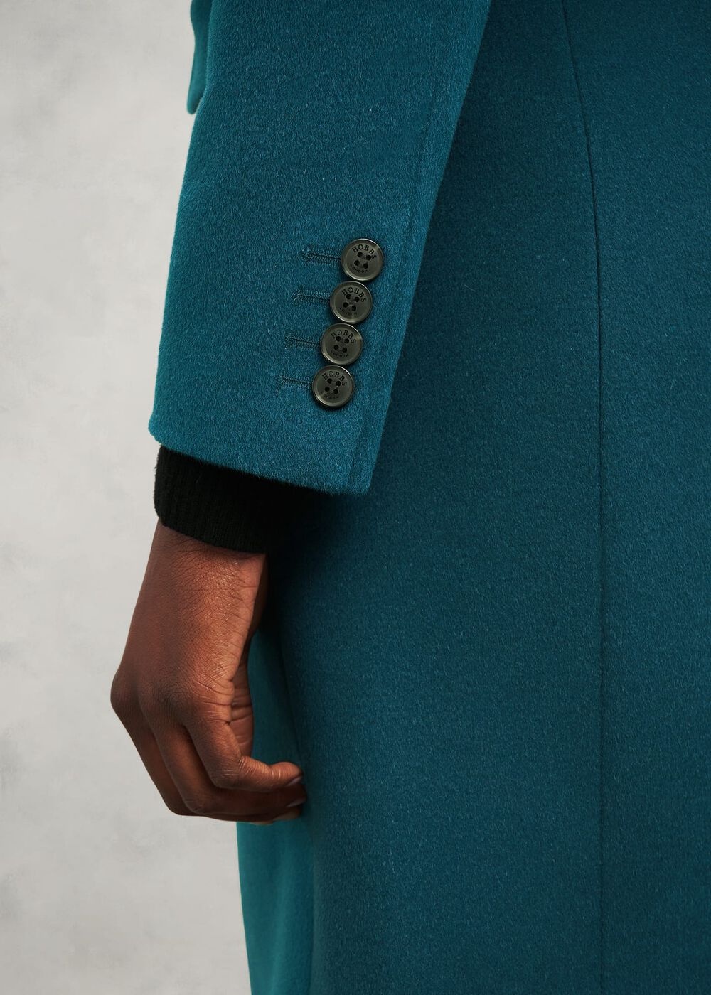 Cavendish Wool Coat, Kyanite Green, hi-res