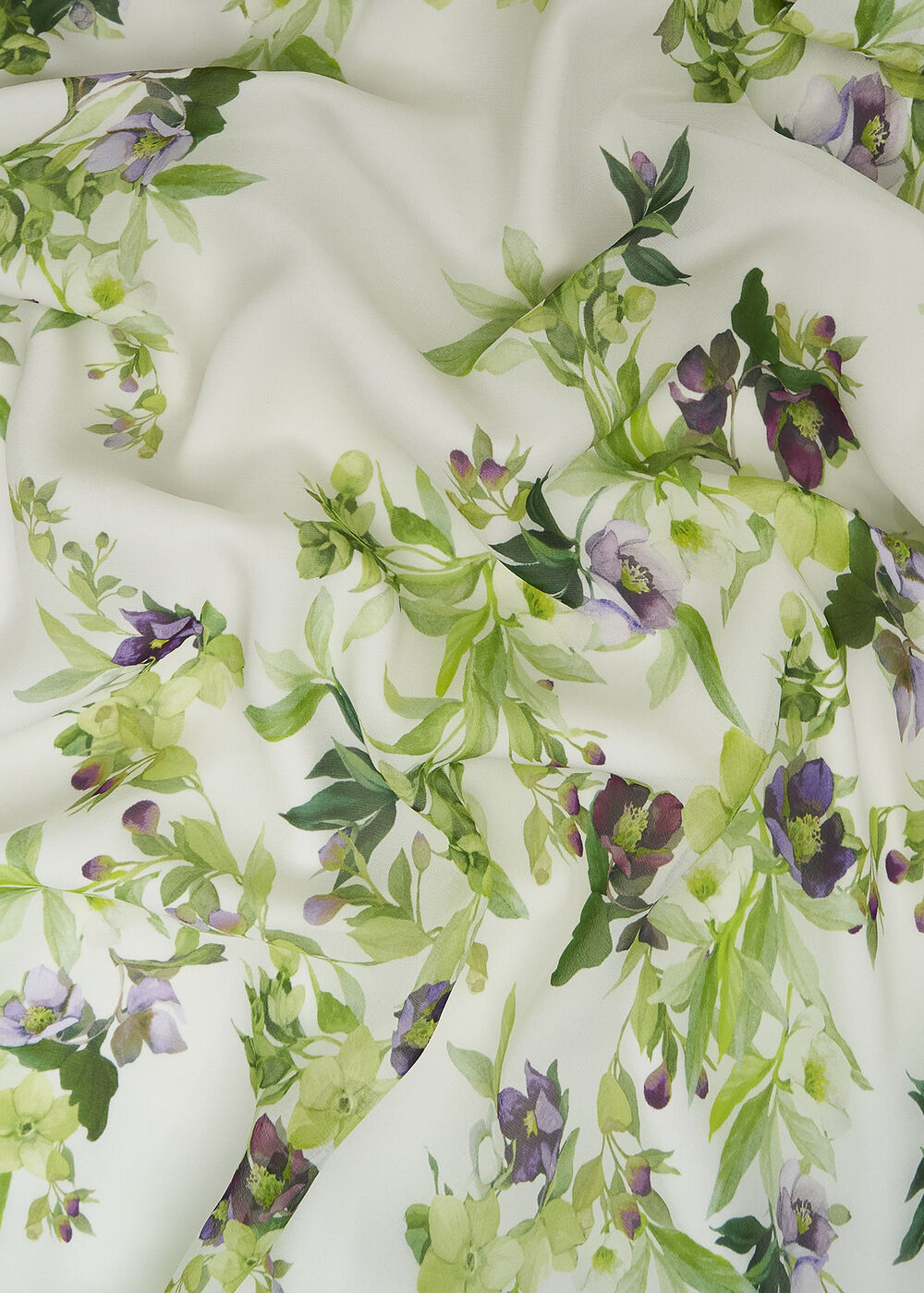 Petite Pia Silk Floral Dress, Ivory Multi, hi-res