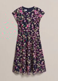 Tia Embroidered Dress, Midnight Multi, hi-res