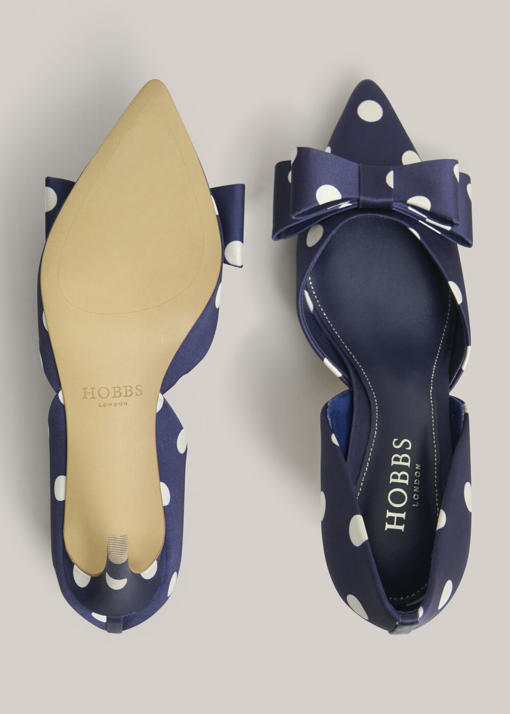 Elva Bow Spot Courts, Midnight Ivory, hi-res