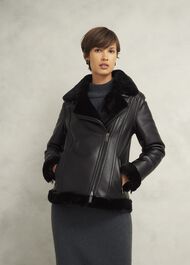 Ali Biker Jacket, Hobbs Black, hi-res