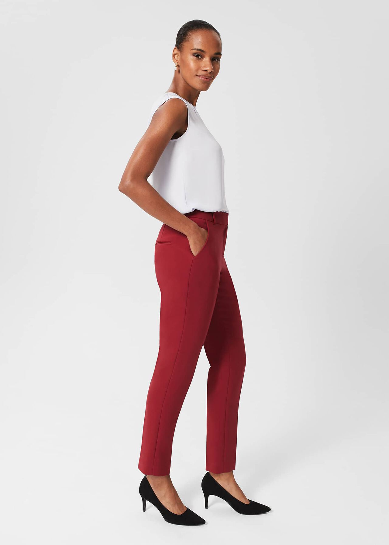 Suki Trousers, Rhubarb Red, hi-res