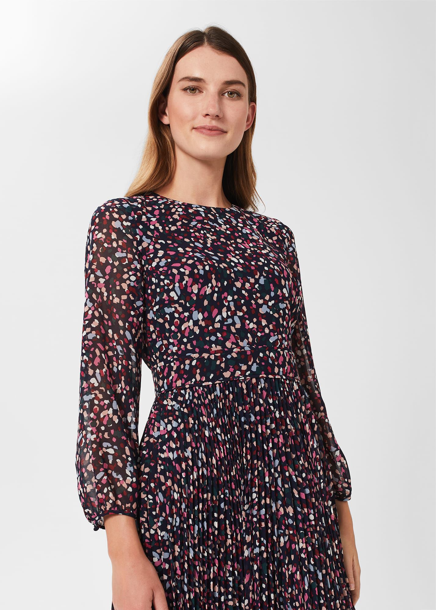 Whistles meadow sales print flippy dress