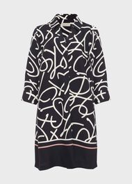 Marina Tunic Dress, Navy Ivory, hi-res