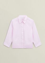 Light Pink Nita Linen Shirt, Wisteria Pink, hi-res