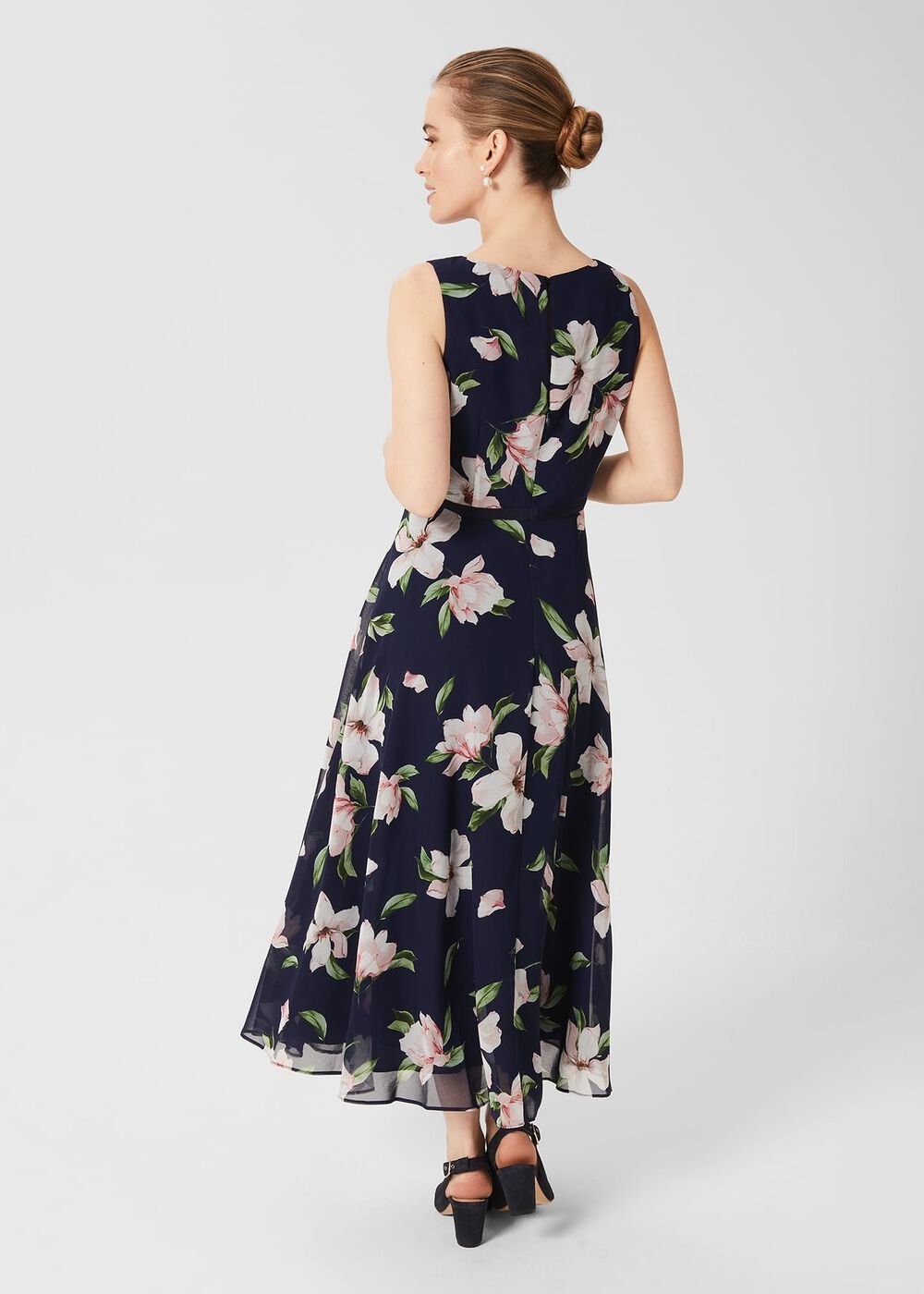 Petite Carly Floral Dress, Navy Multi, hi-res