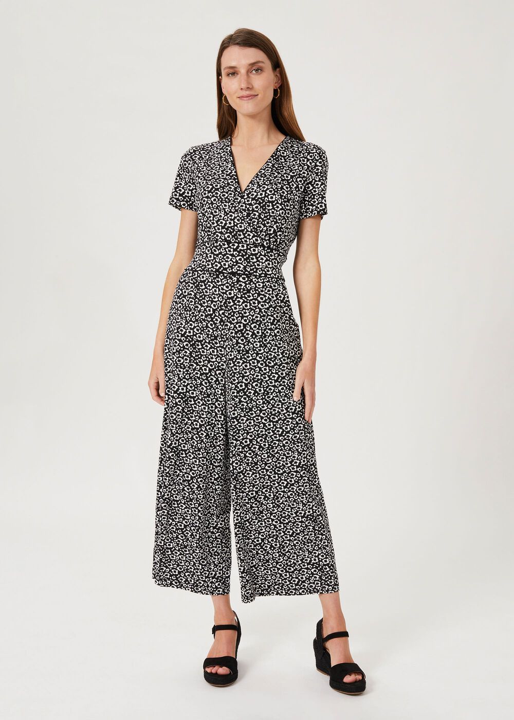 Darcie Jersey Animal Cropped Jumpsuit