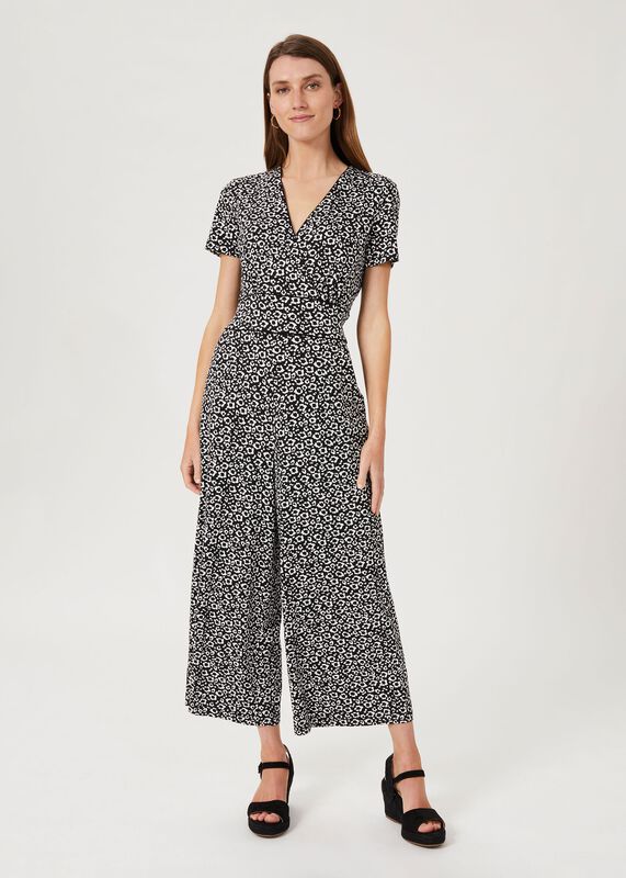 Darcie Jersey Animal Cropped Jumpsuit