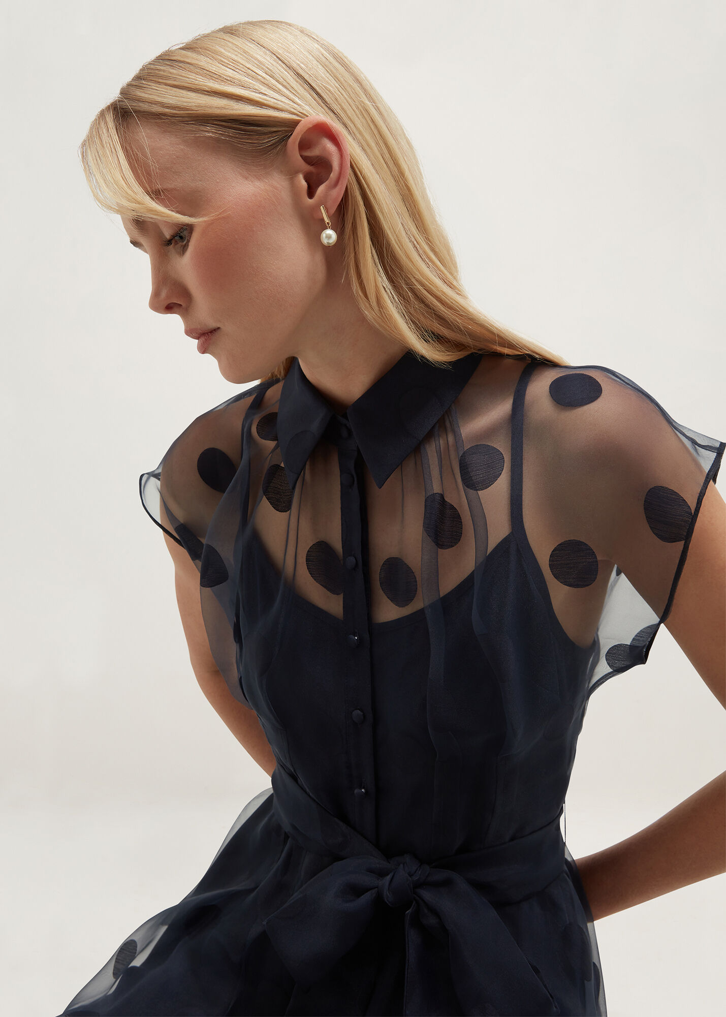 Tess Spot Shirt Dress | Hobbs US |