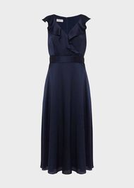 Romina Fit And Flare Dress, Navy, hi-res