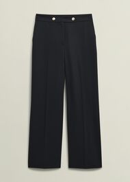 Heidi Wool Blend Trousers, Black, hi-res