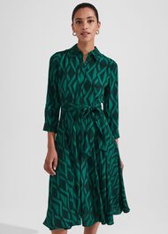 Petite Lainey Dress, Green Multi, hi-res