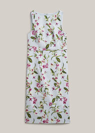 Freda Floral Dress, Pale Blue Multi, hi-res