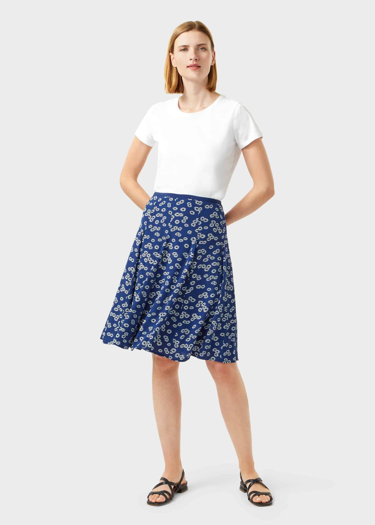Inez Floral Skirt Hobbs