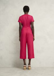 Petite Aliya Linen Jumpsuit, Zinnia Pink, hi-res