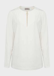 Kelsey Tunic Top, Ivory, hi-res